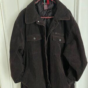 Vintage Corduroy Nevada Jacket in Chocolate Brown